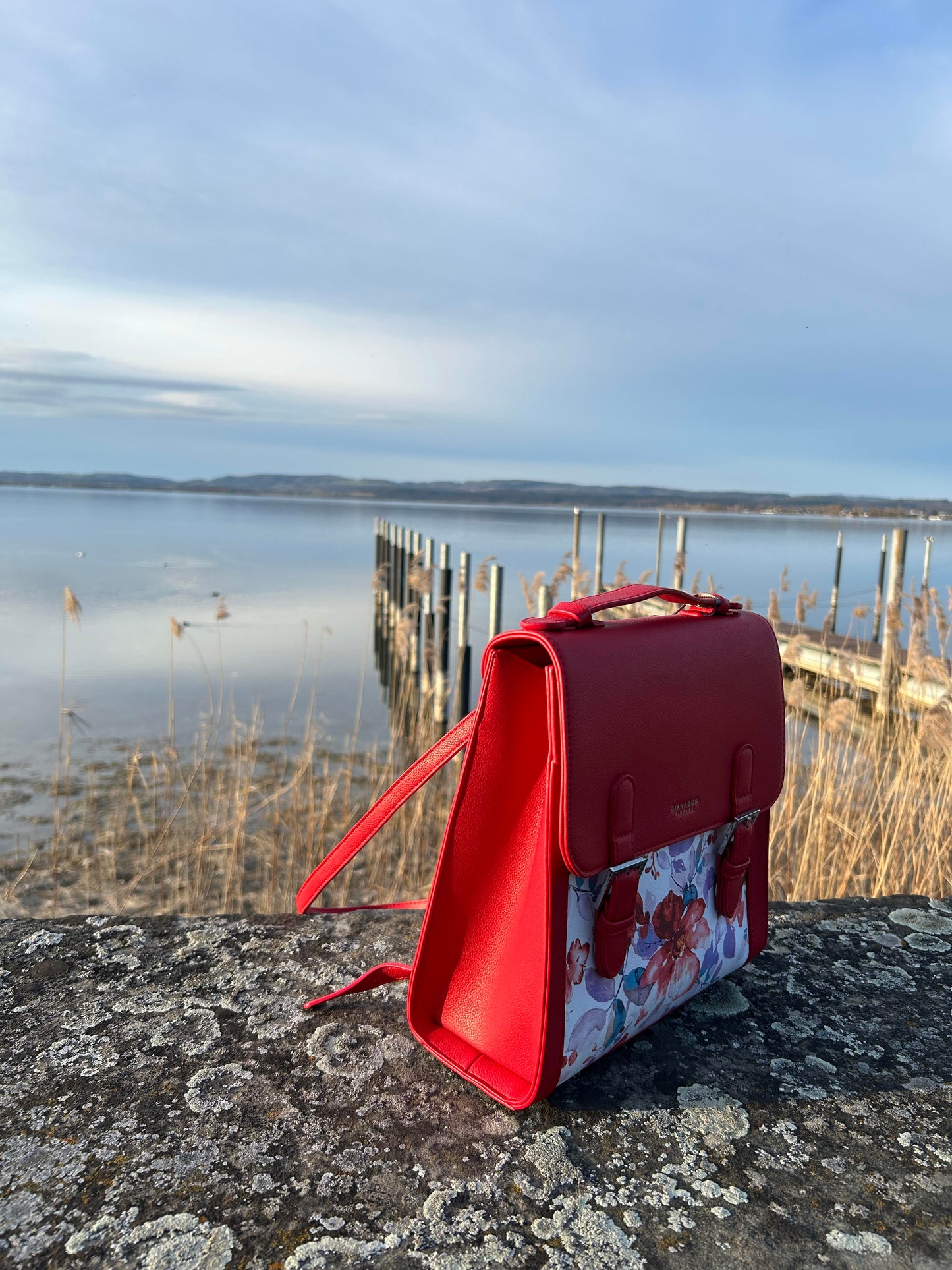 Rucksack -MIT BLUMIGEM MUSTER